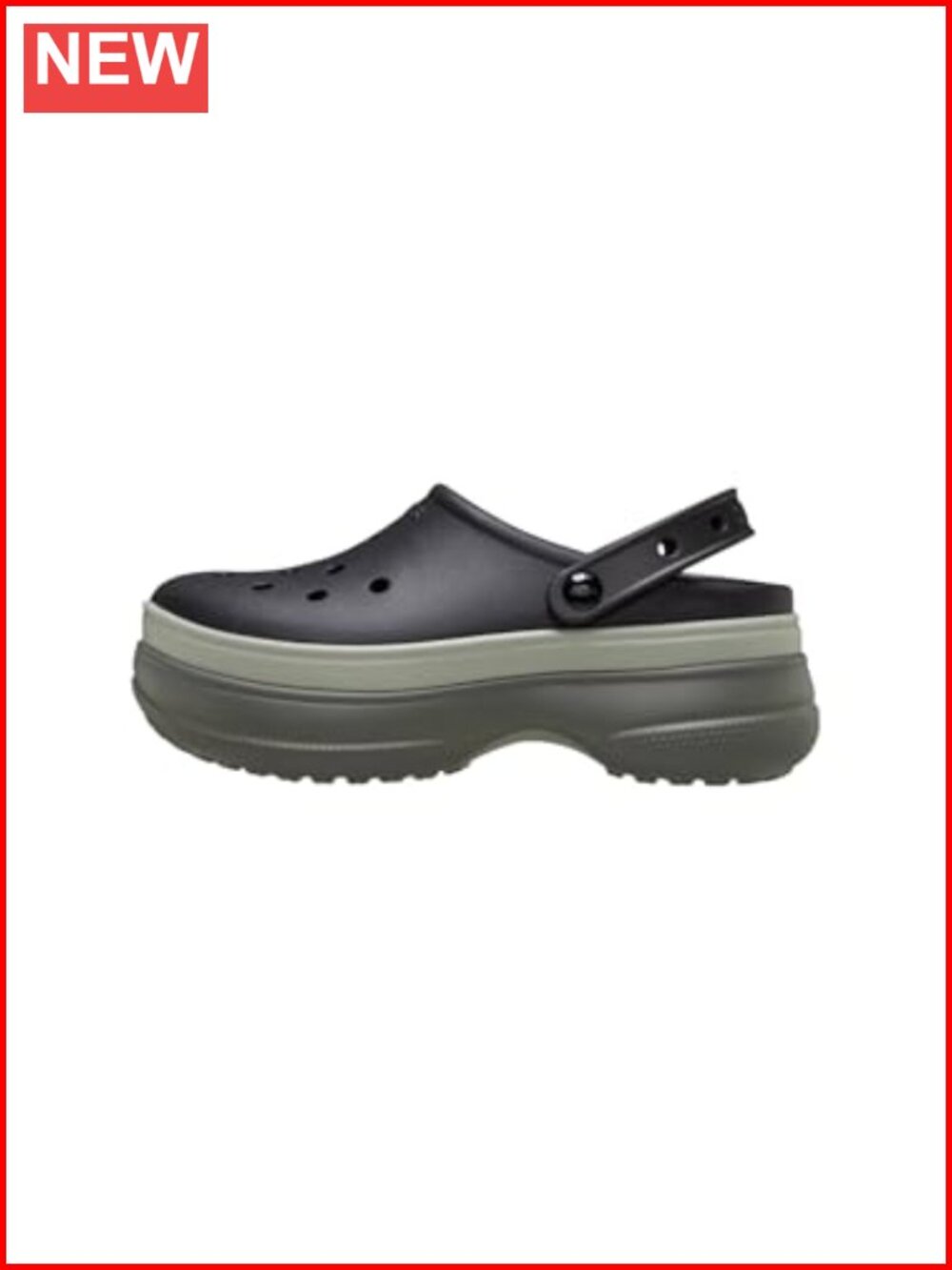 Crocs Classic Stacked Clogs Platform Slip-On EVA Casual Shoe